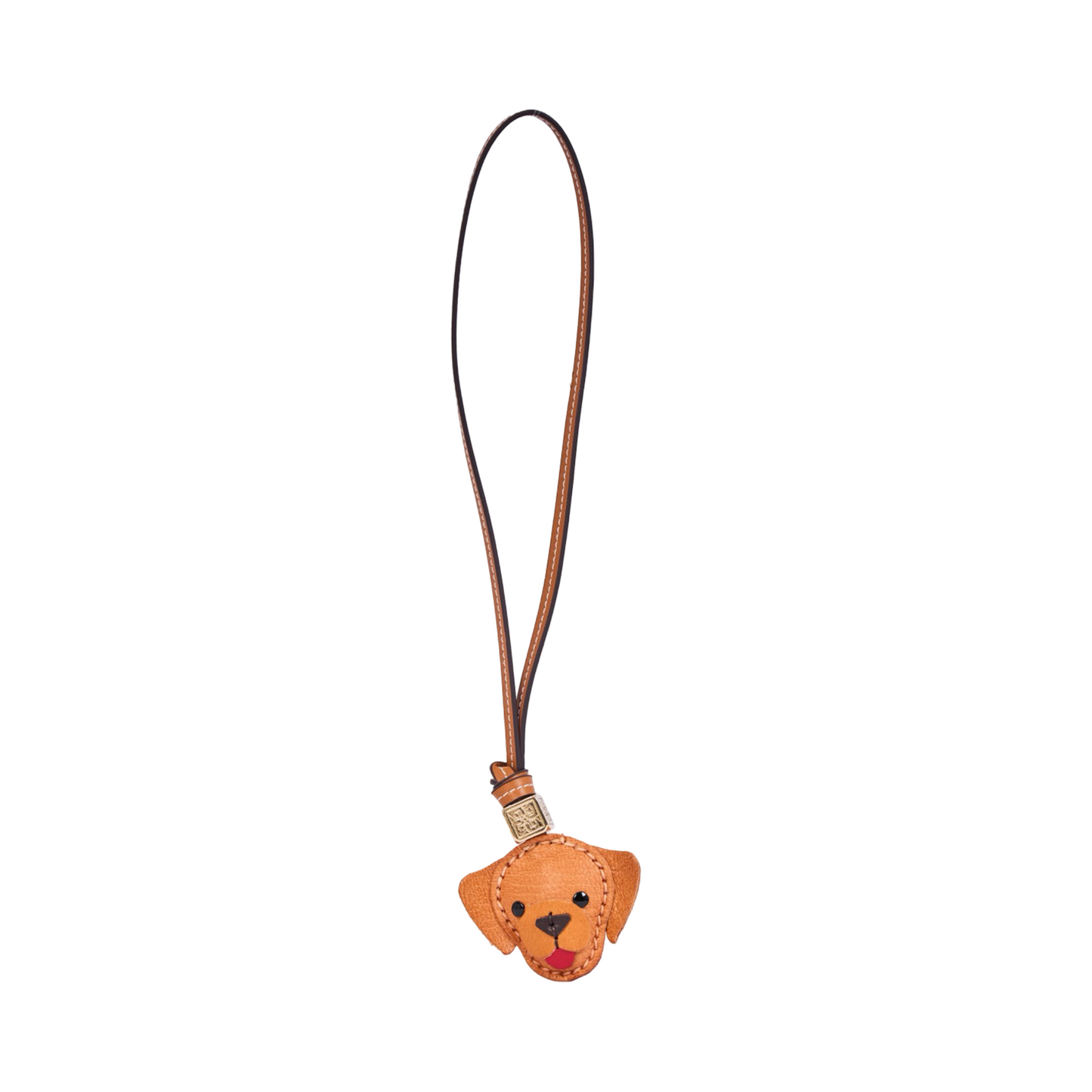 Animal Face Bag Charms Gold - Golden Puppy