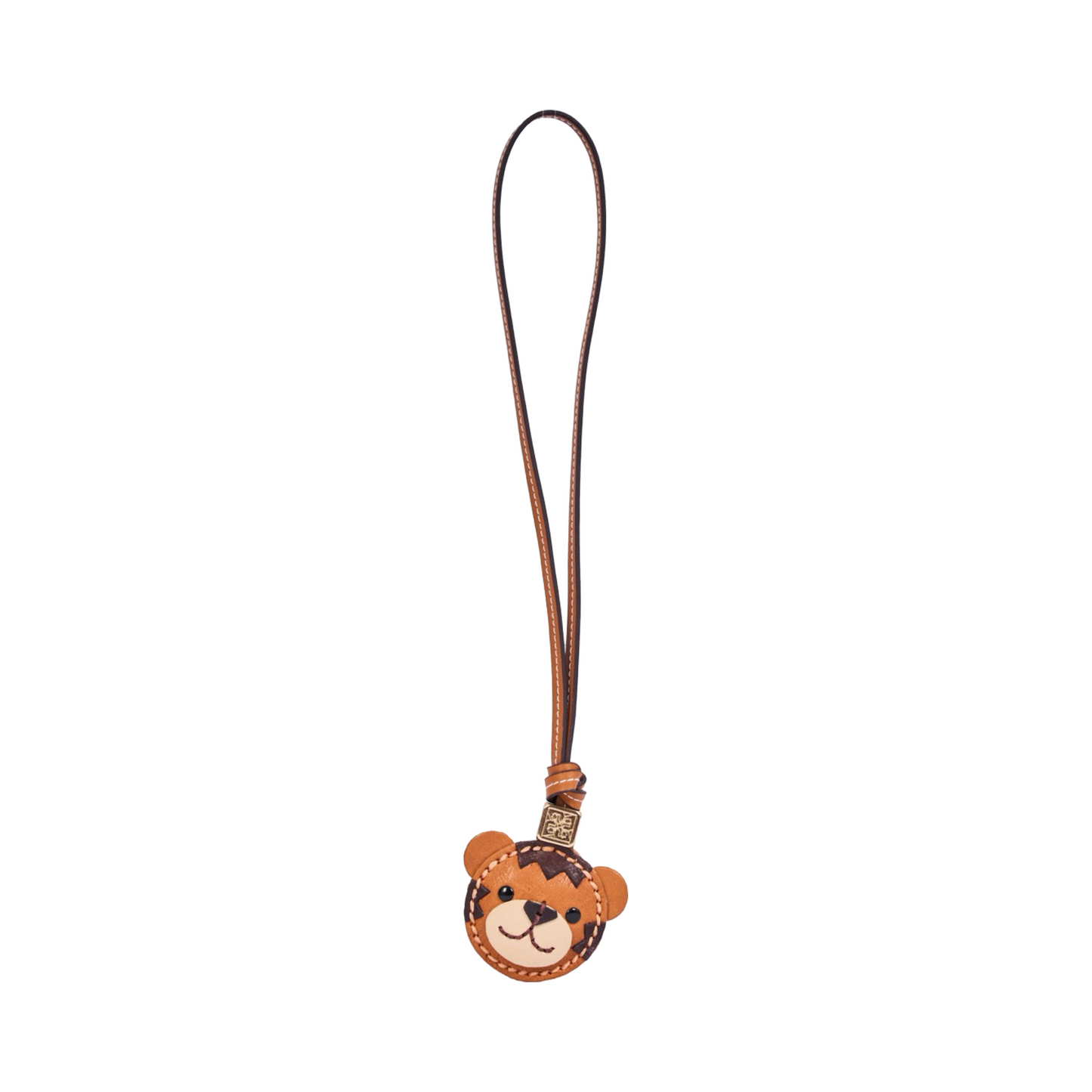 Animal Face Bag Charms Gold - Tiger