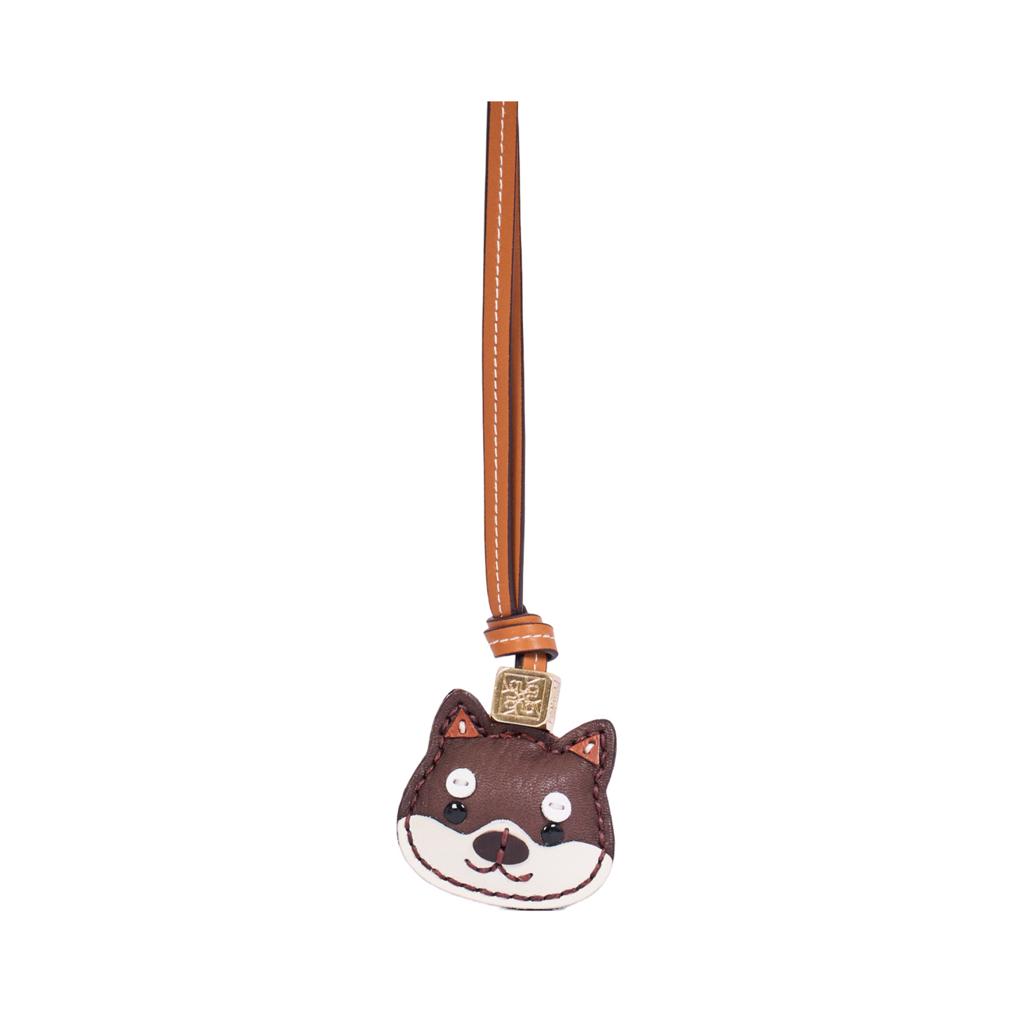 Animal Face Bag Charms Gold - Shiba Inu