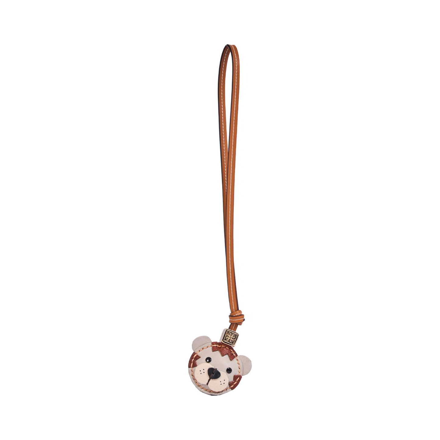 Animal Face Bag Charms Gold - Tiger
