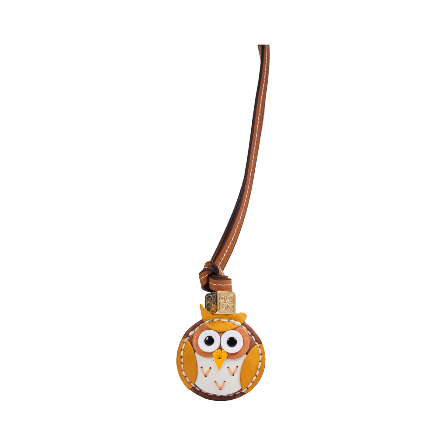 Animal Face Bag Charms Gold - Yellow Owl