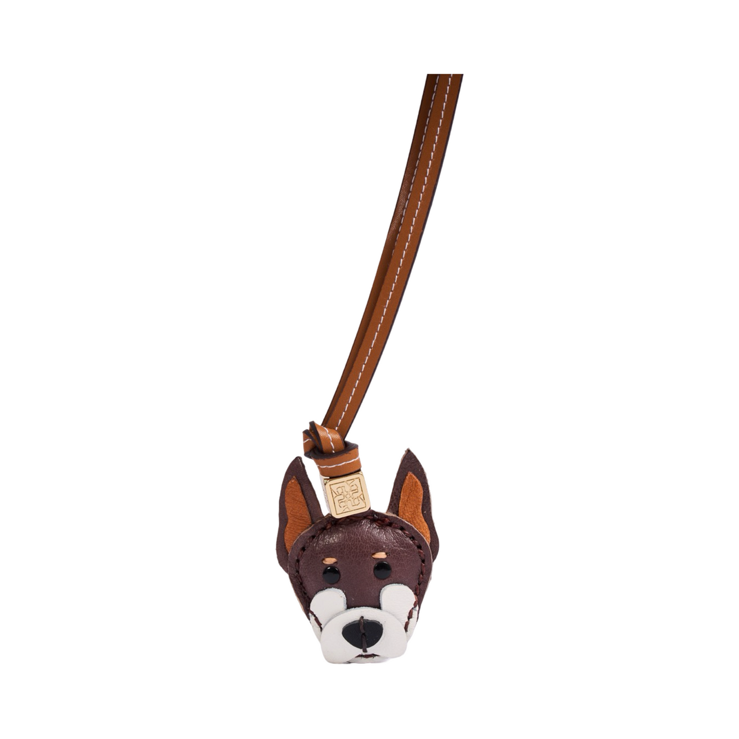Animal Face Bag Charms Gold - Dog