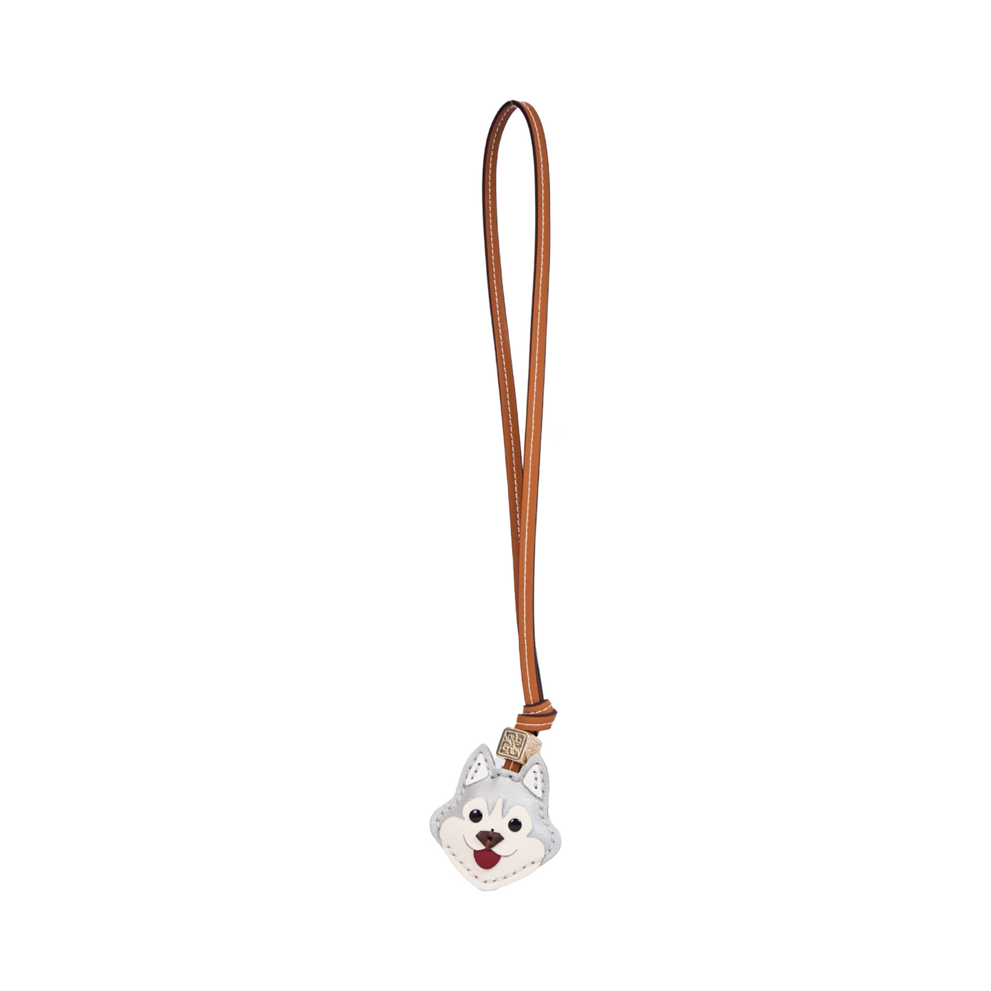 Animal Face Bag Charms Gold - Silver Husky