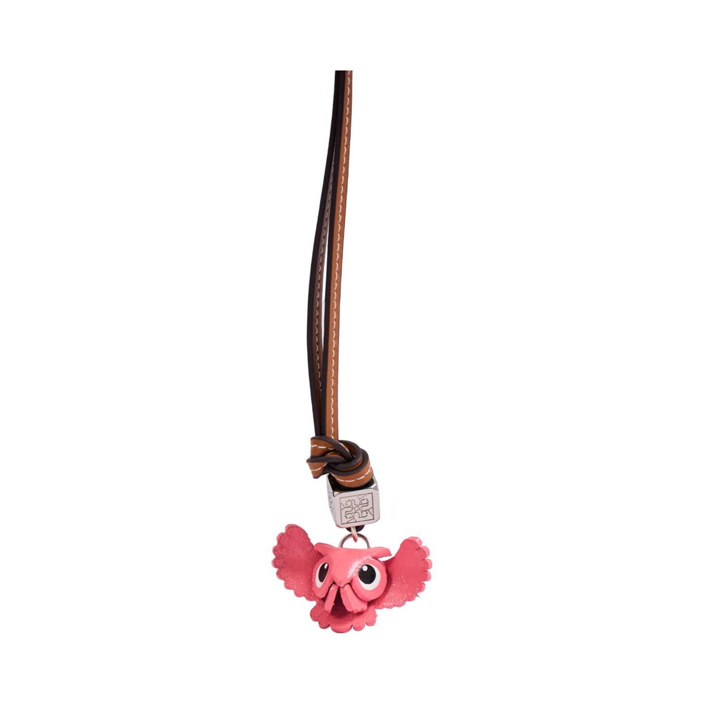 Animal Bag Charms Silver - Pink Owl