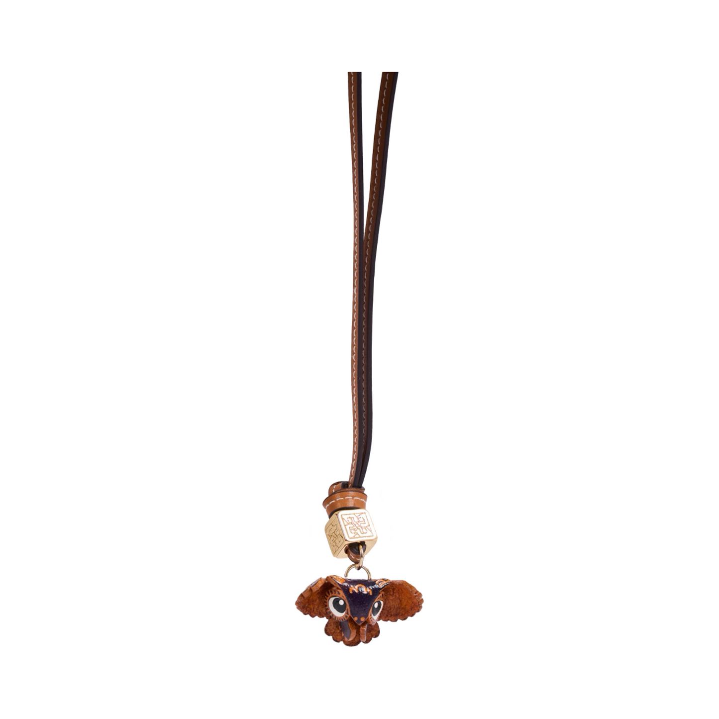 Animal Bag Charms Gold - Brown Owl