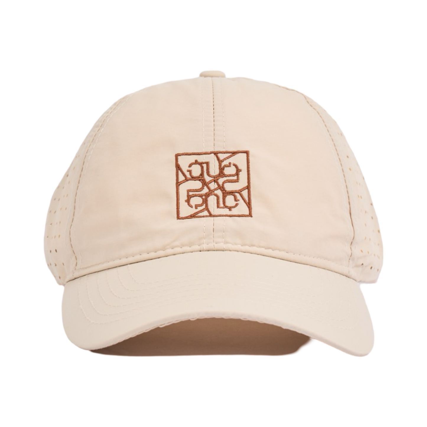 Embroidered Logo Cap - Beige
