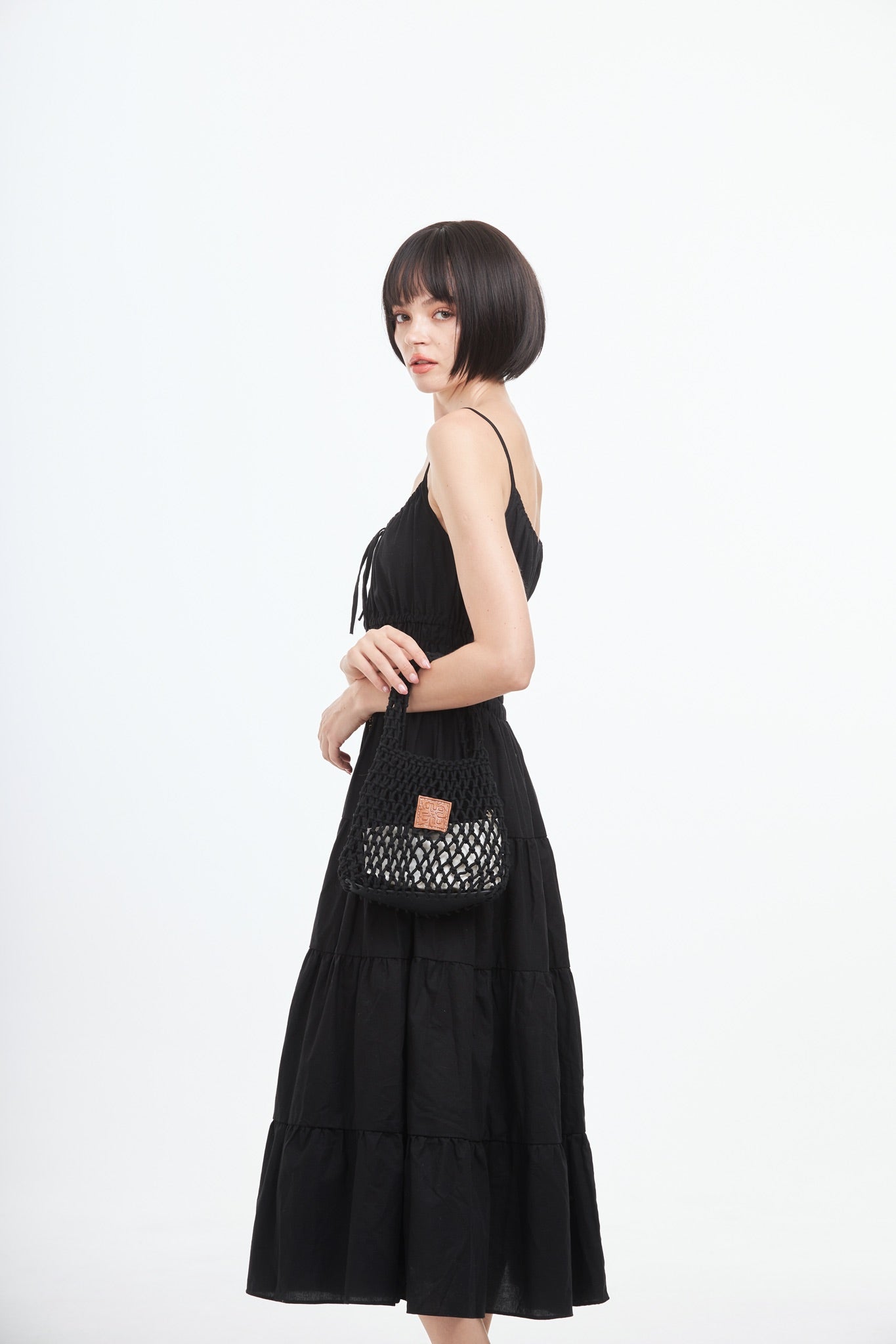 Knitted Mini Bag - Black