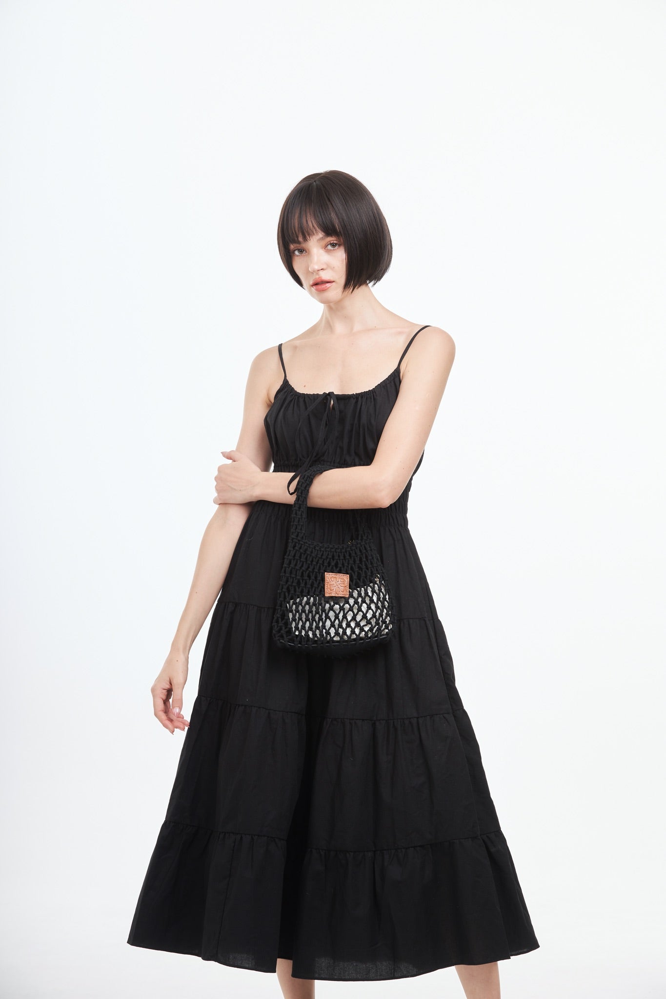 Knitted Mini Bag - Black
