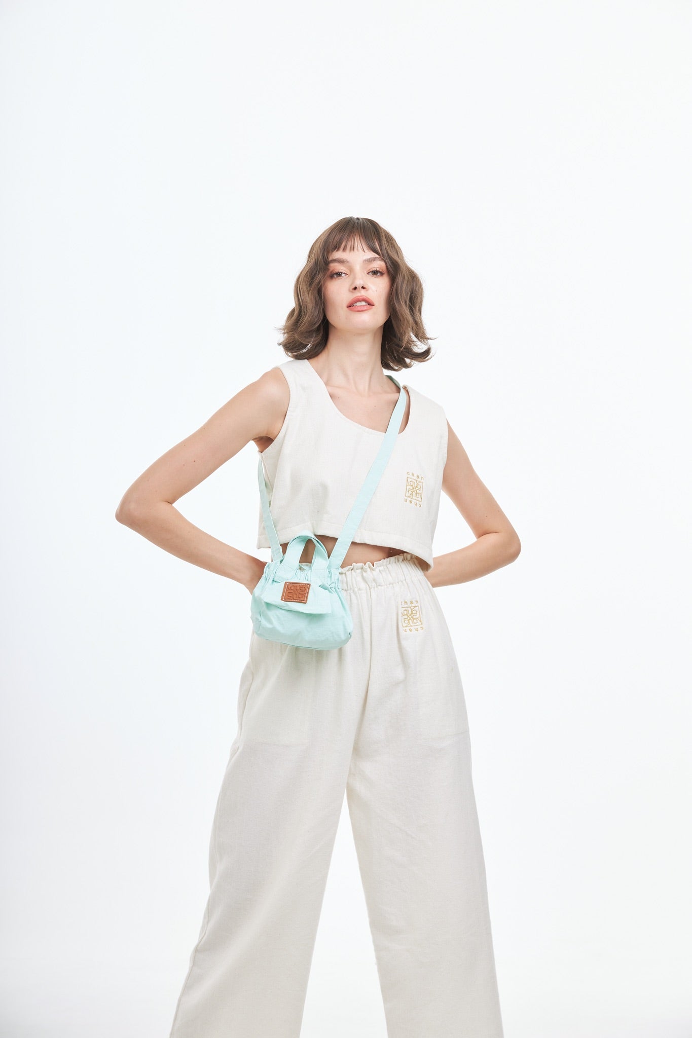 Nylon Mini Crossbody Bag - Peppermint