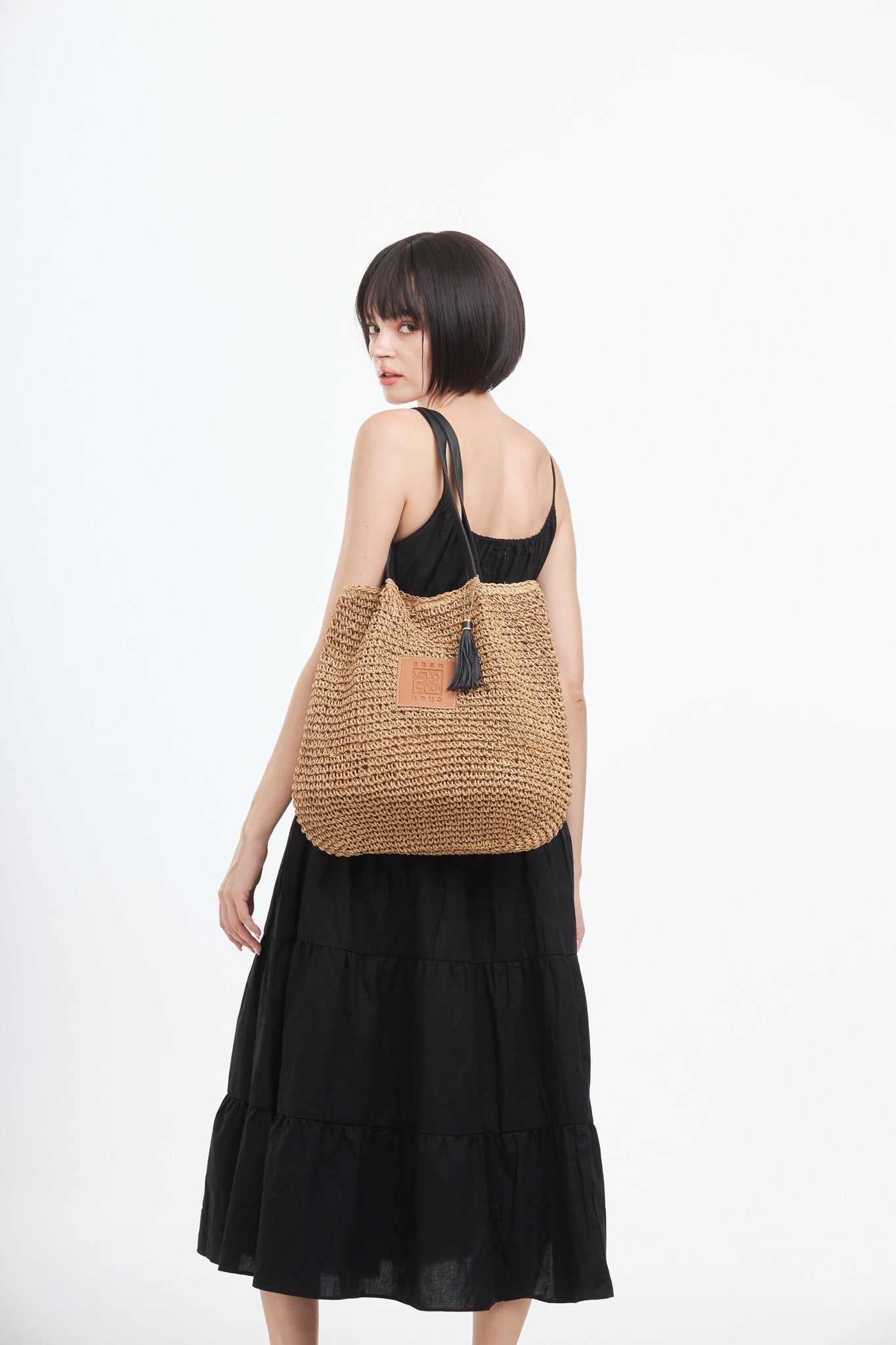 Everyday Earth – Crochet Raffia Tote Bag – Brown