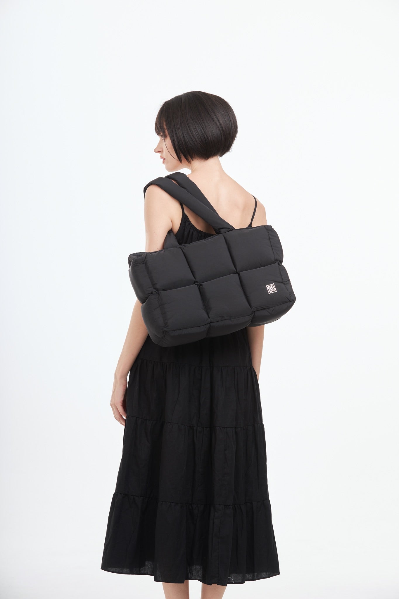Fluffy Tote Bag - Black