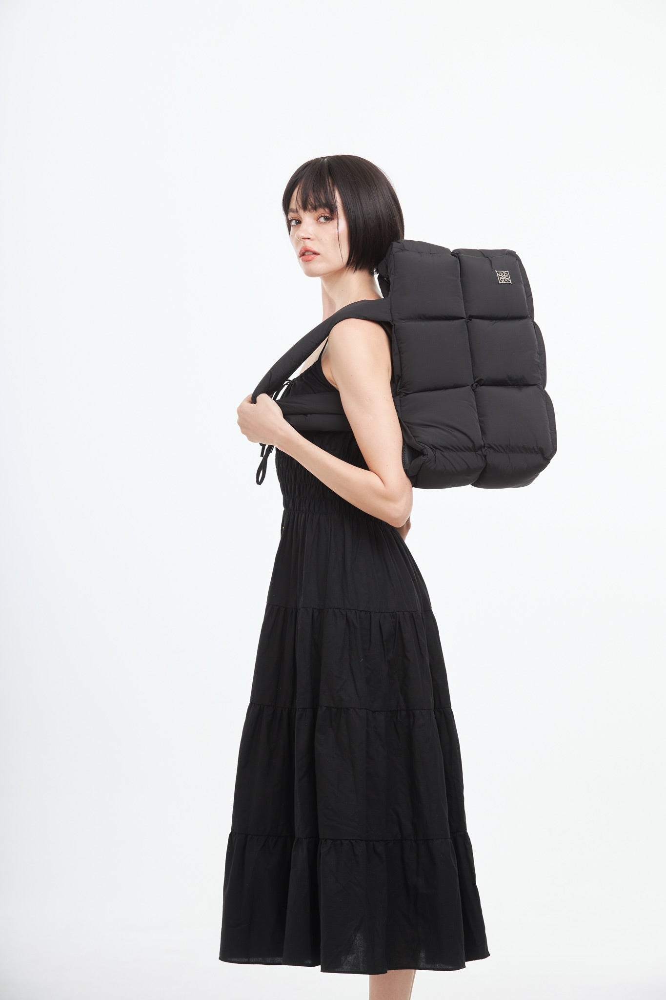 Fluffy Tote Bag - Black