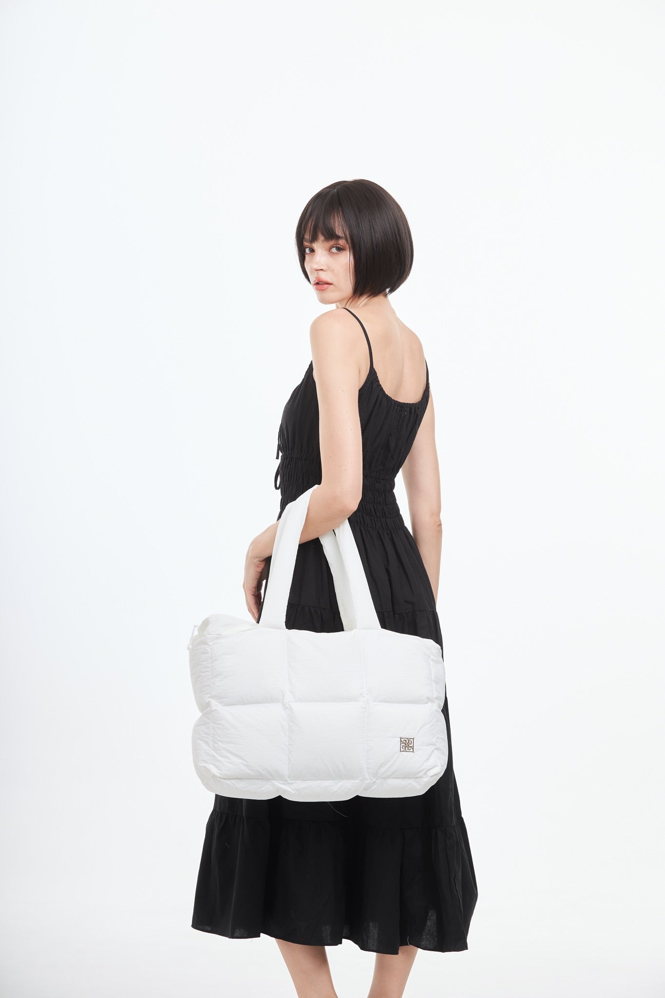 Fluffy Tote Bag XL - White