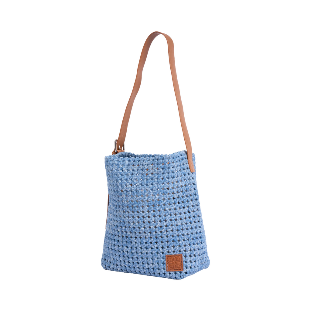The Blue Nomad - Drift Denim Tote L - Powder Blue