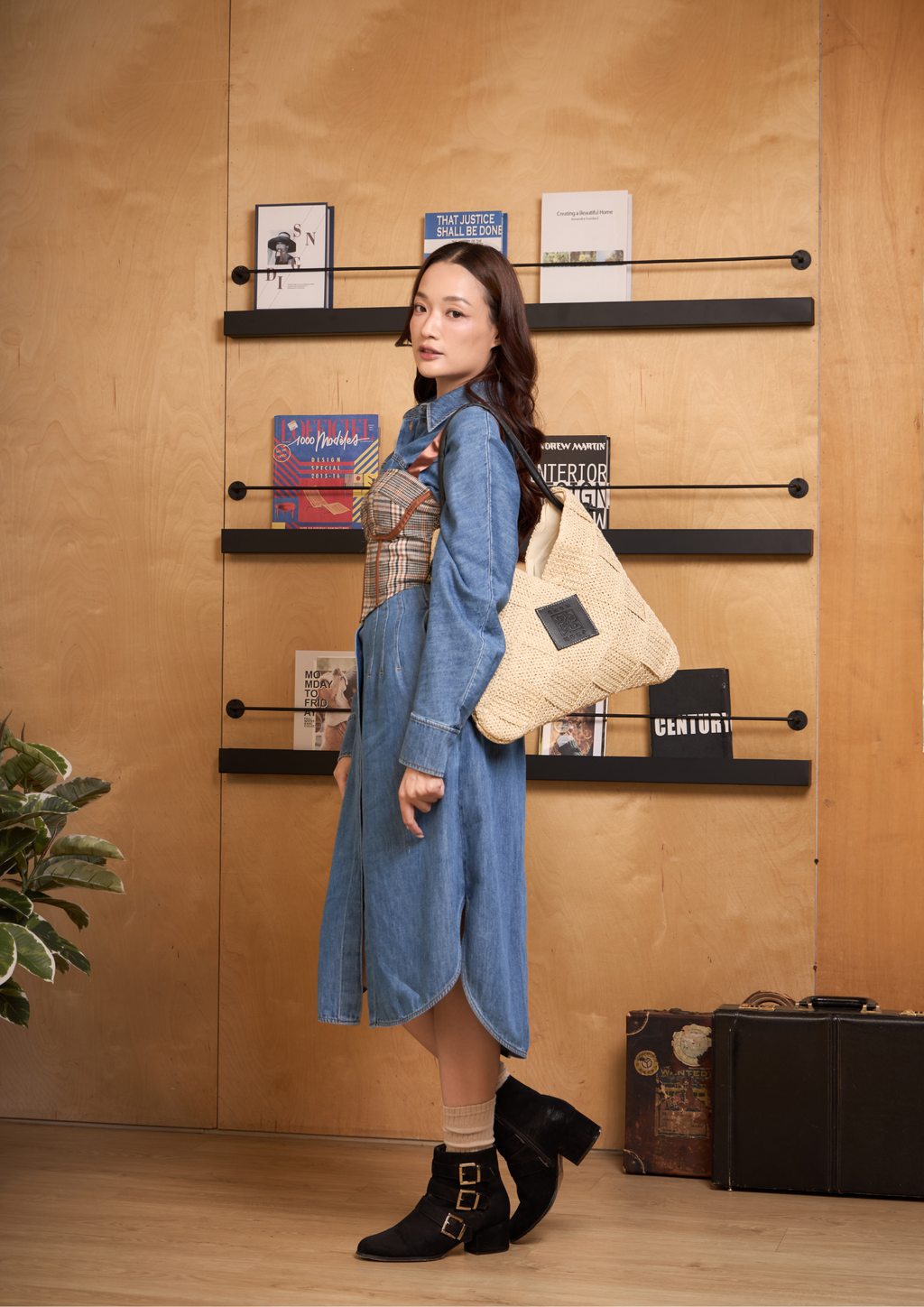 Everyday Earth – Straw Tote Bag – Beige