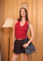 The Blue Nomad - Aire Denim Bucket Bag - Deep Fade