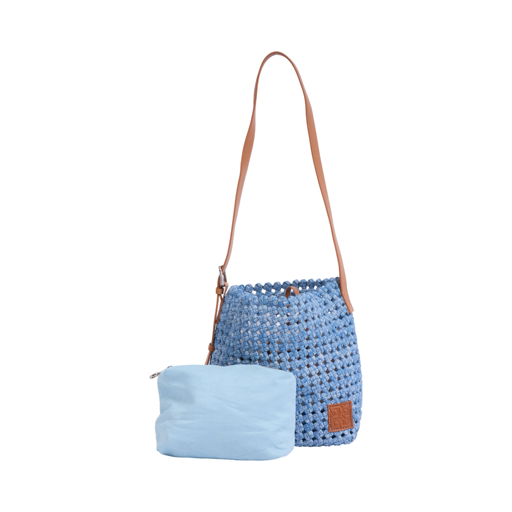 The Blue Nomad - Drift Denim Tote M- Powder Blue