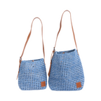 The Blue Nomad - Drift Denim Tote L - Powder Blue