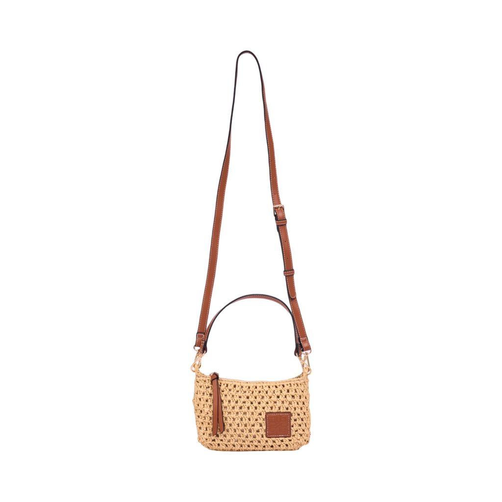 Everyday Earth – Straw Crossbody Bag S – Brown
