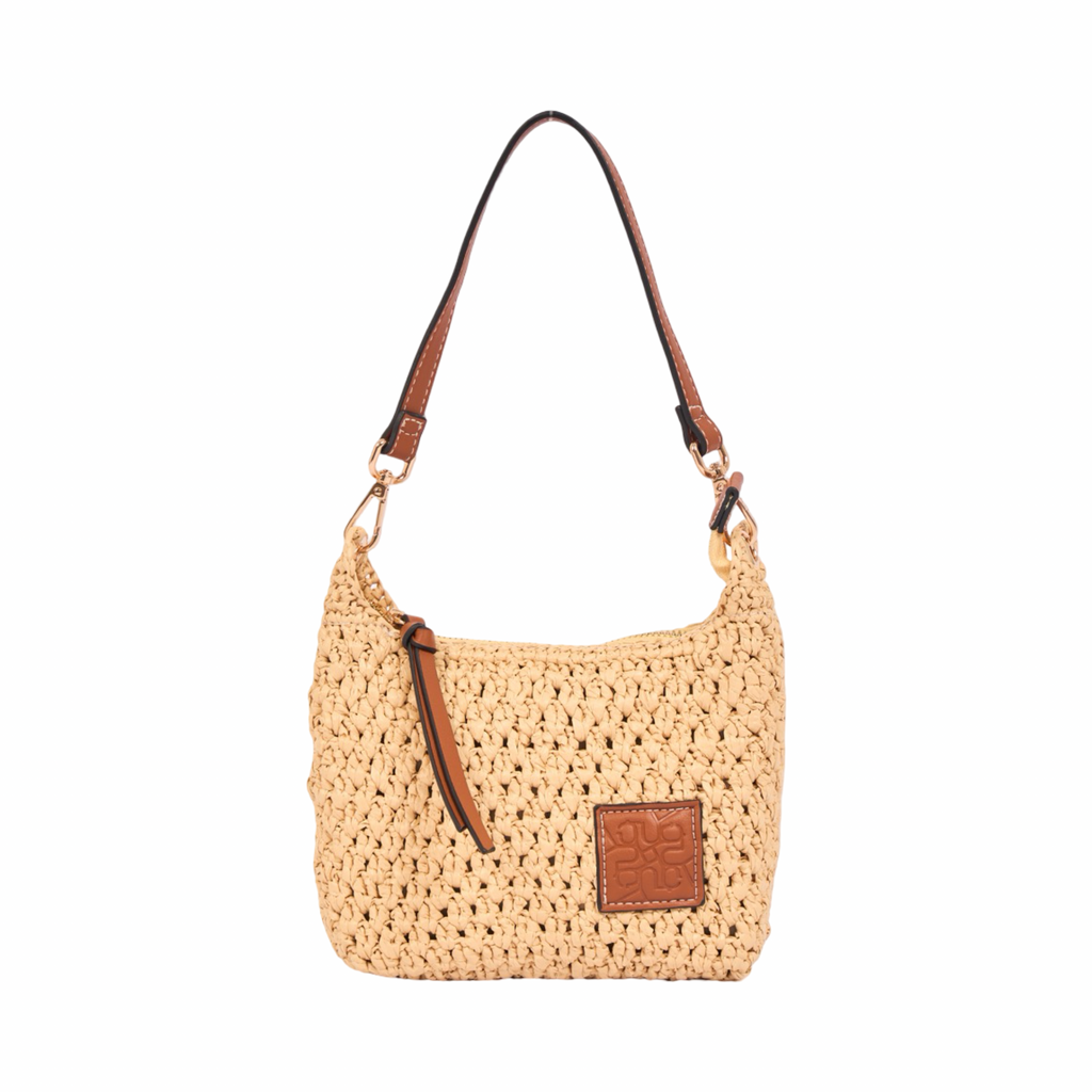 Everyday Earth – Straw Crossbody Bag S – Brown