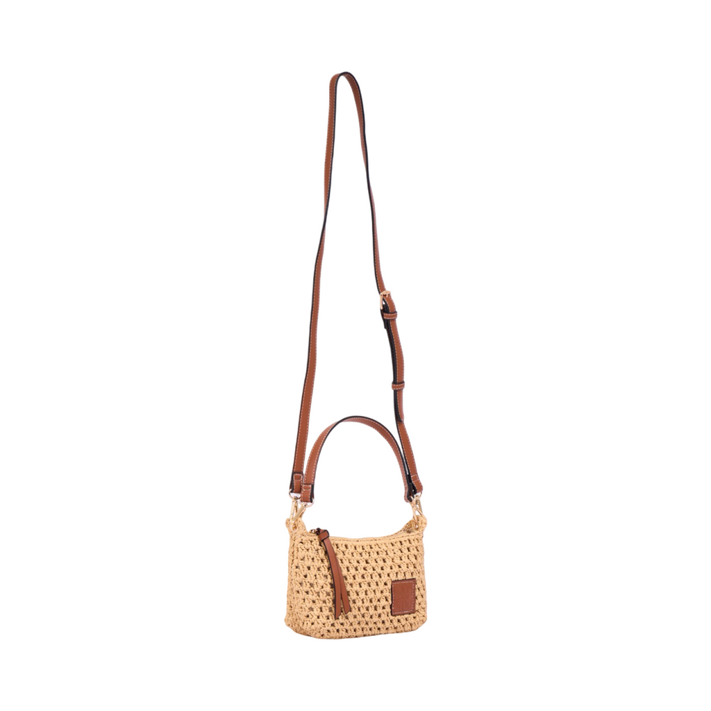 Everyday Earth – Straw Crossbody Bag S – Brown