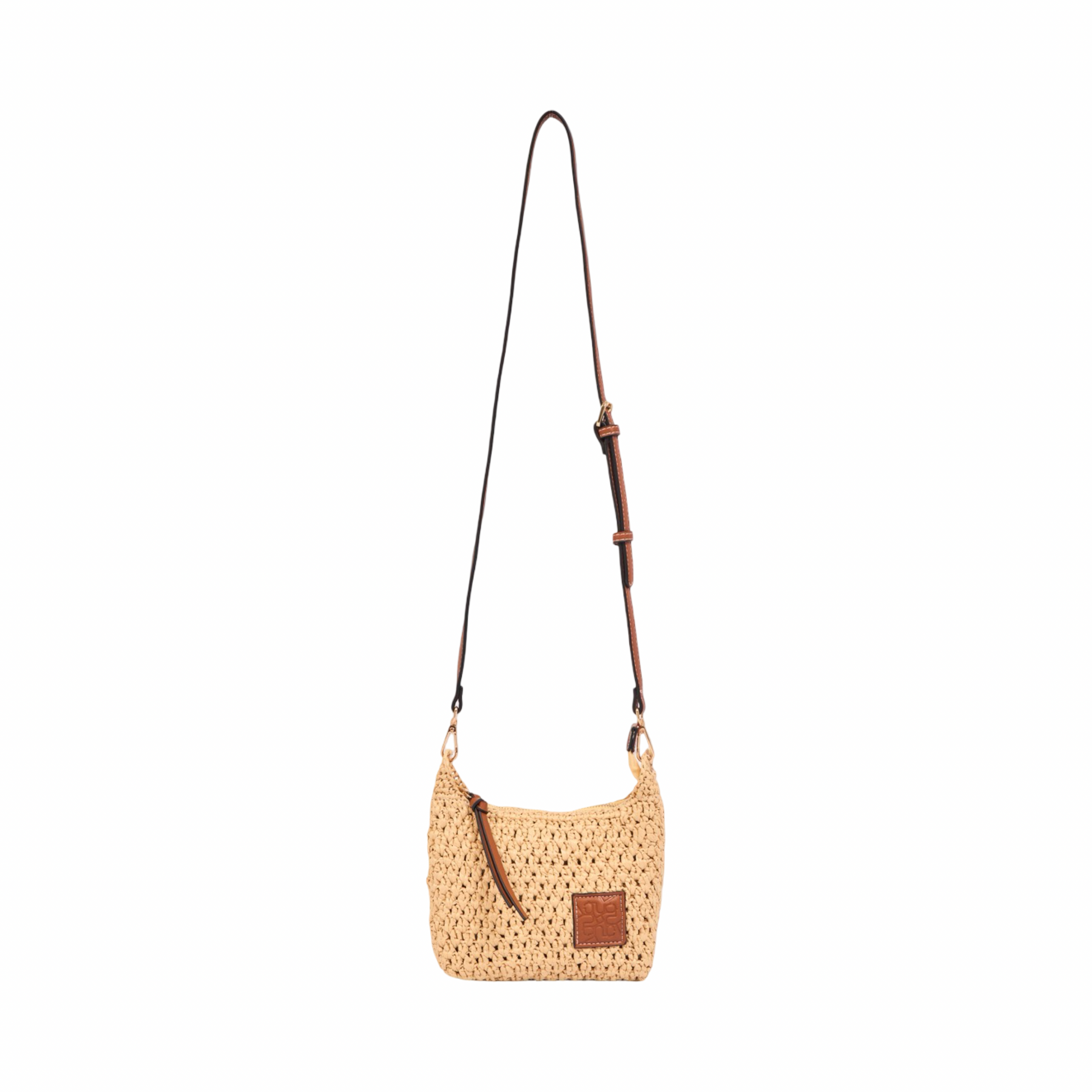 Everyday Earth – Straw Crossbody Bag S – Brown