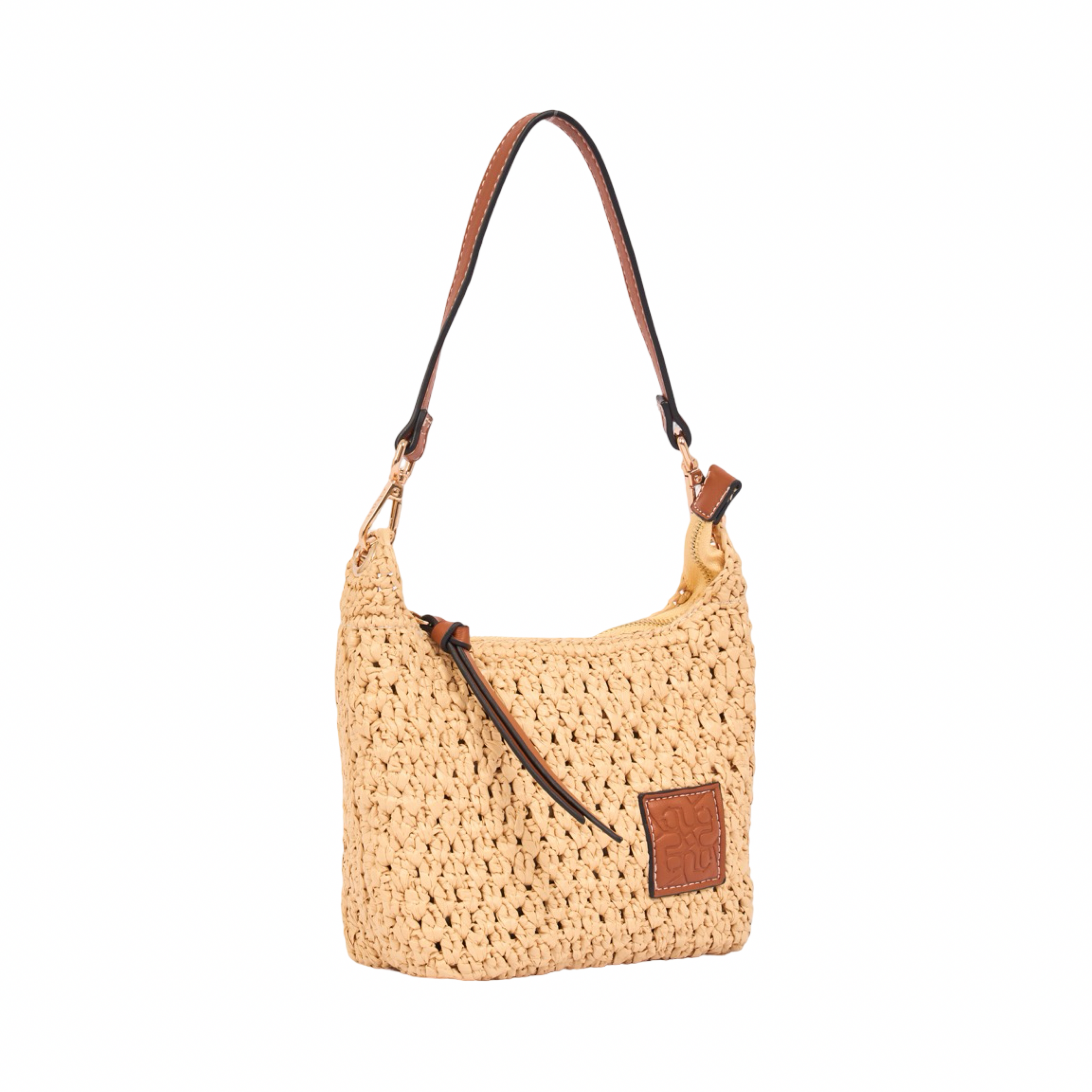 Everyday Earth – Straw Crossbody Bag S – Brown