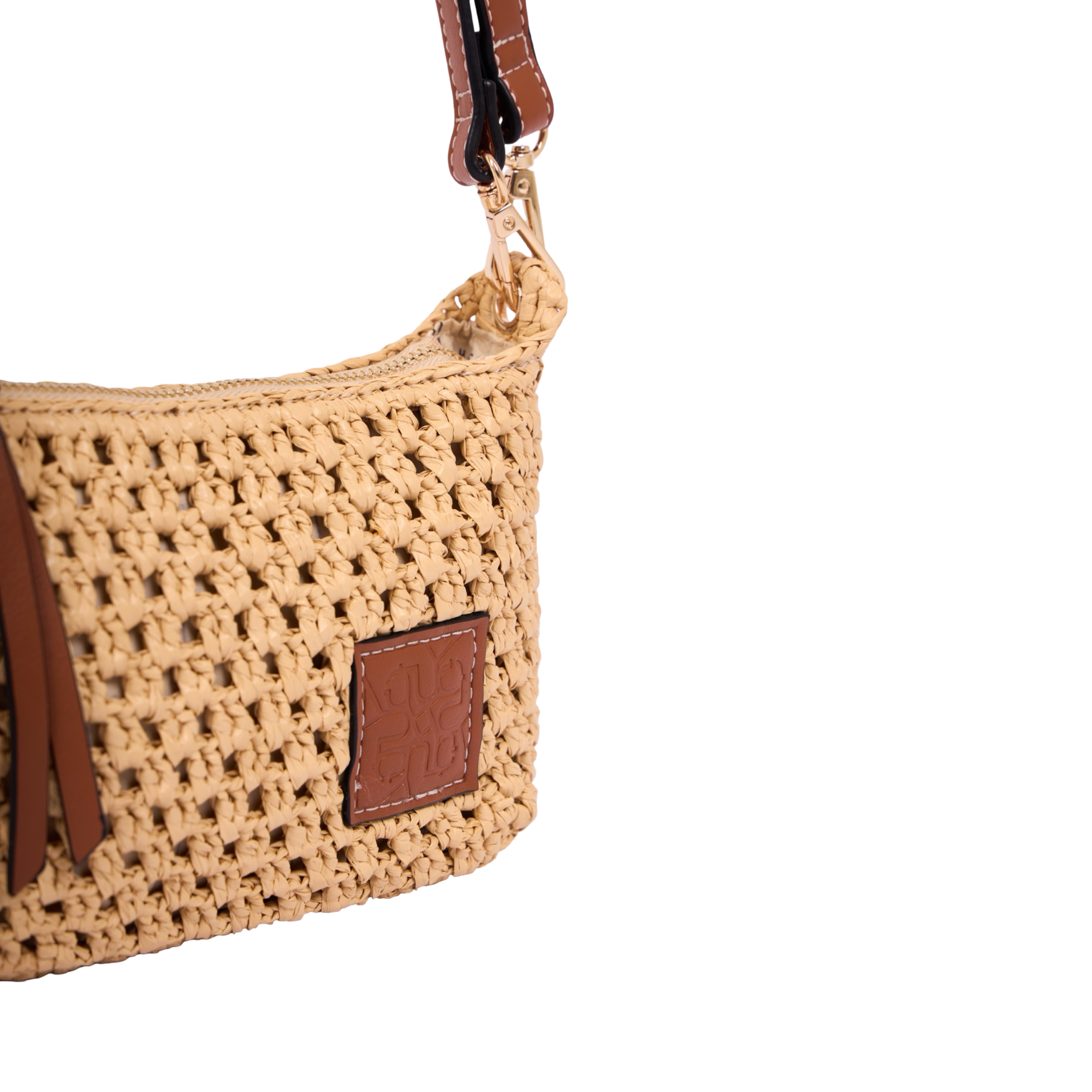 Everyday Earth – Straw Crossbody Bag S – Brown