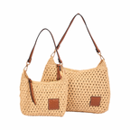 Artisan Vovage – Straw Crossbody Bag S – Brown