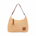 Everyday Earth – Straw Crossbody Bag M – Brown