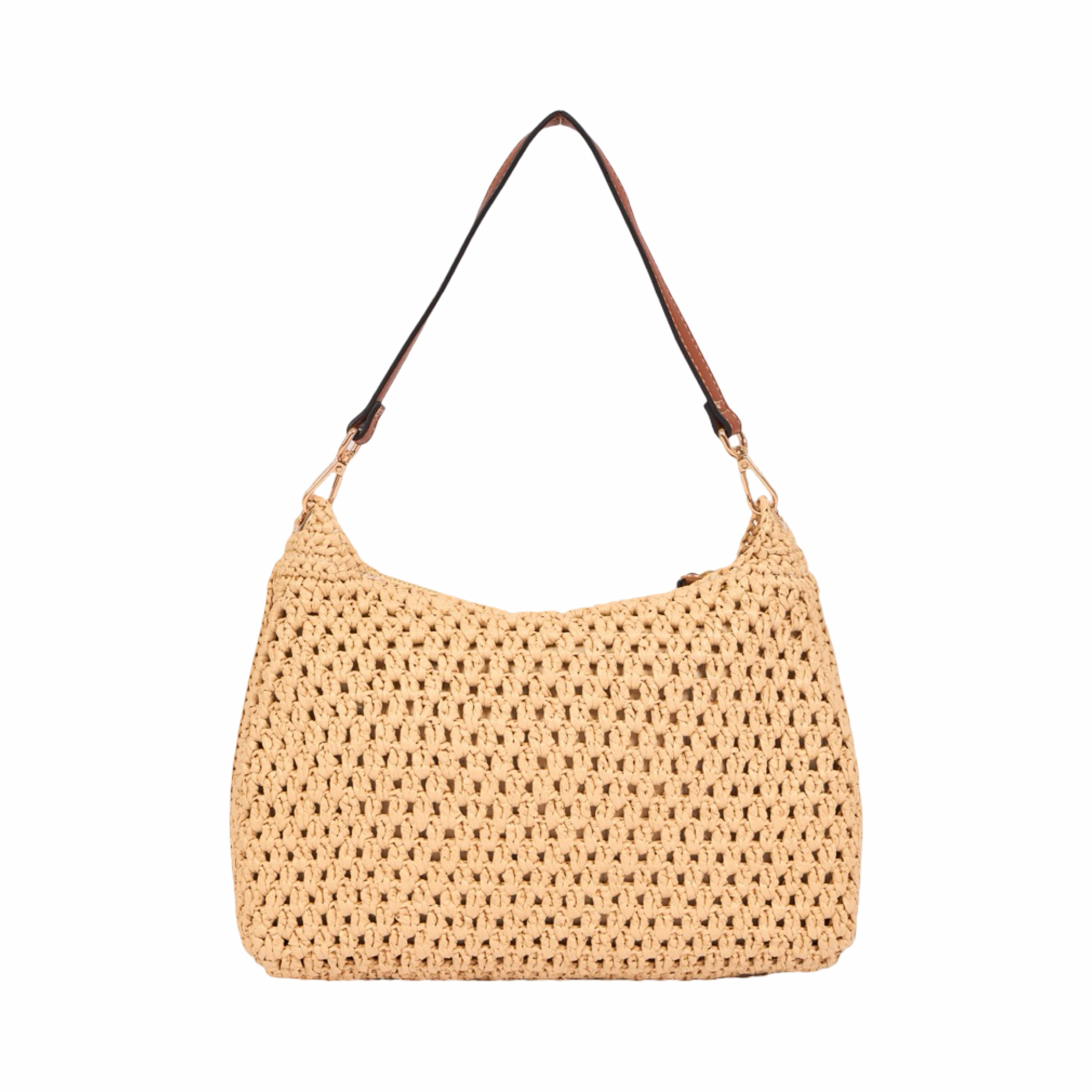 Everyday Earth – Straw Crossbody Bag M – Brown
