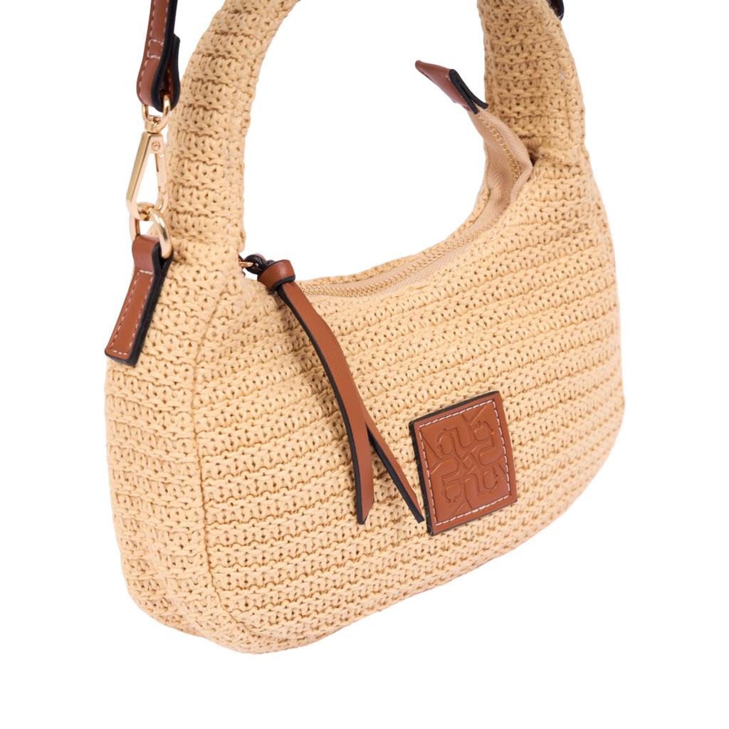Everyday Earth – Straw Shoulder Bag – Brown