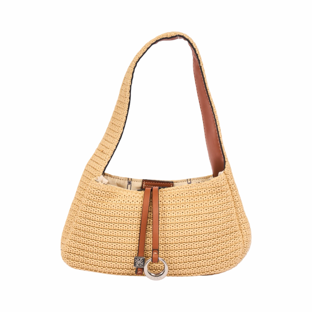 Everyday Earth – Straw Hobo Bag – Brown