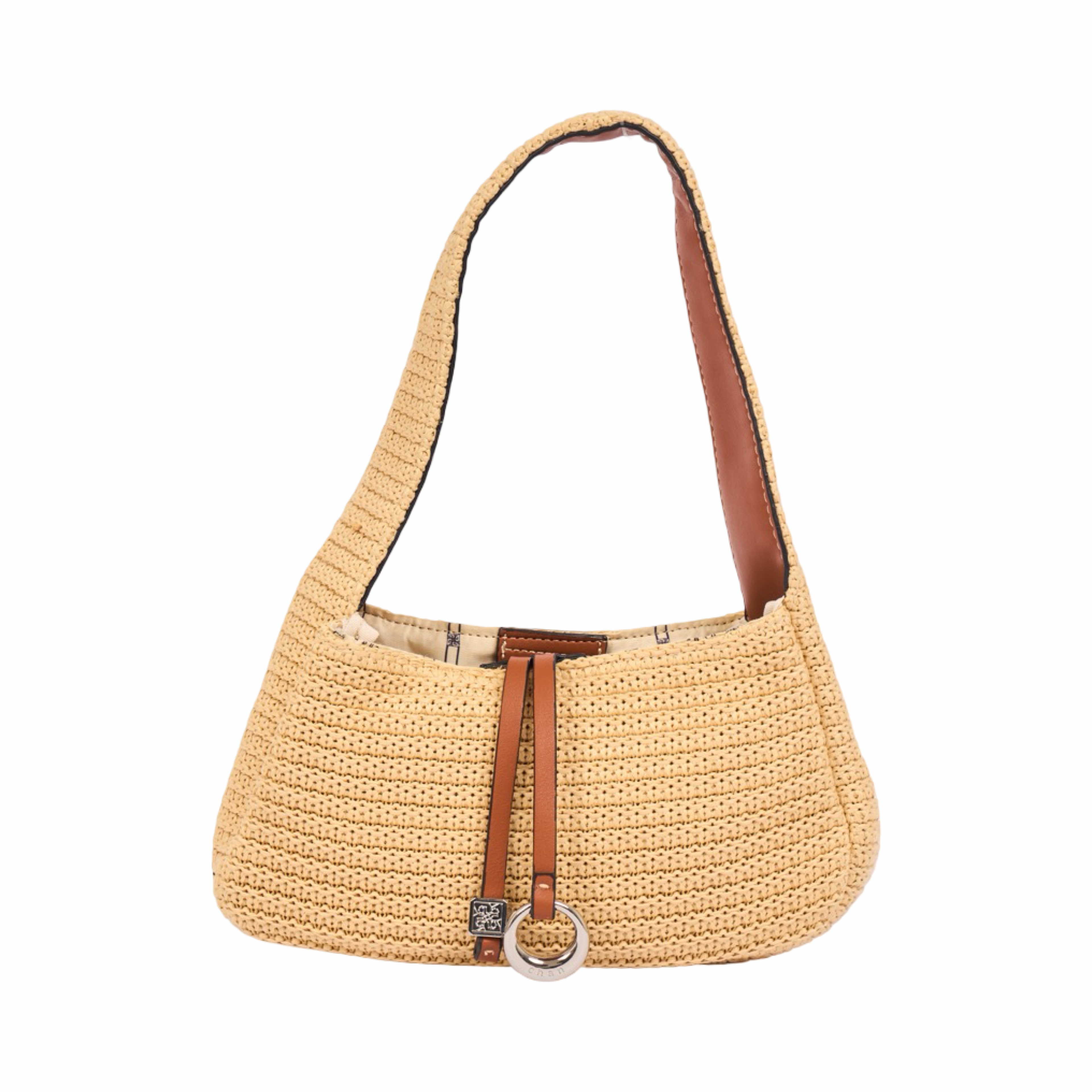 Everyday Earth – Straw Hobo Bag – Brown