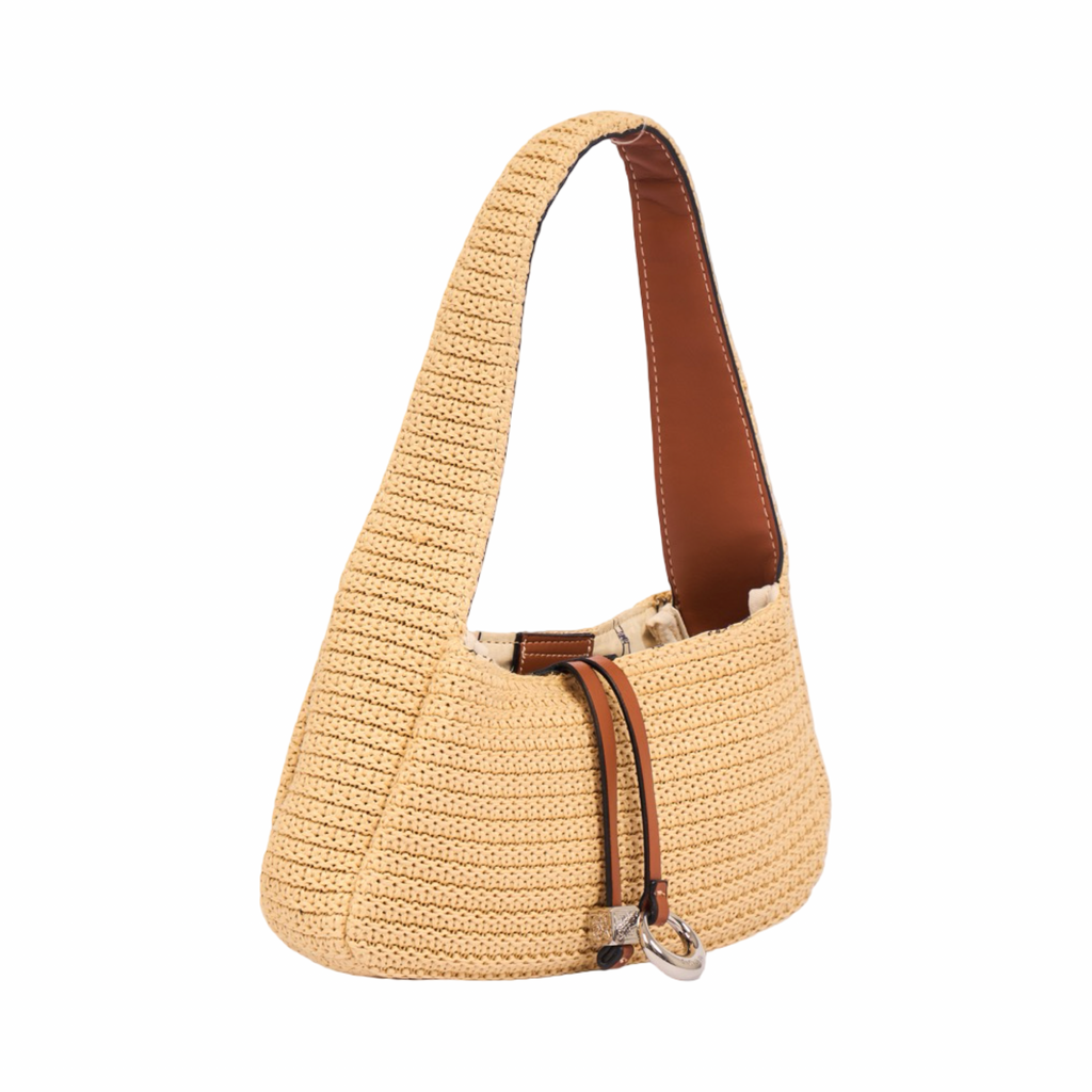 Everyday Earth – Straw Hobo Bag – Brown