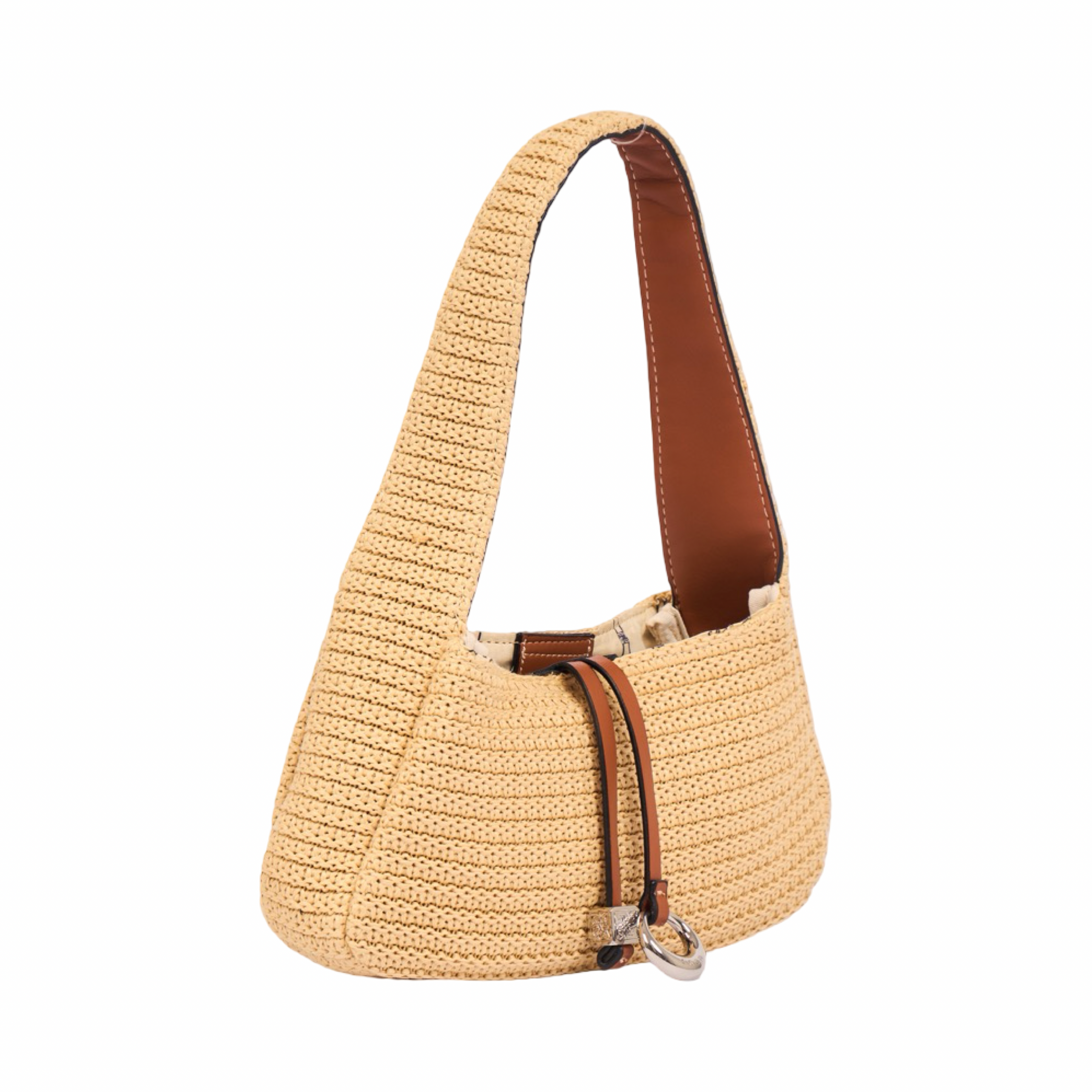 Everyday Earth – Straw Hobo Bag – Brown
