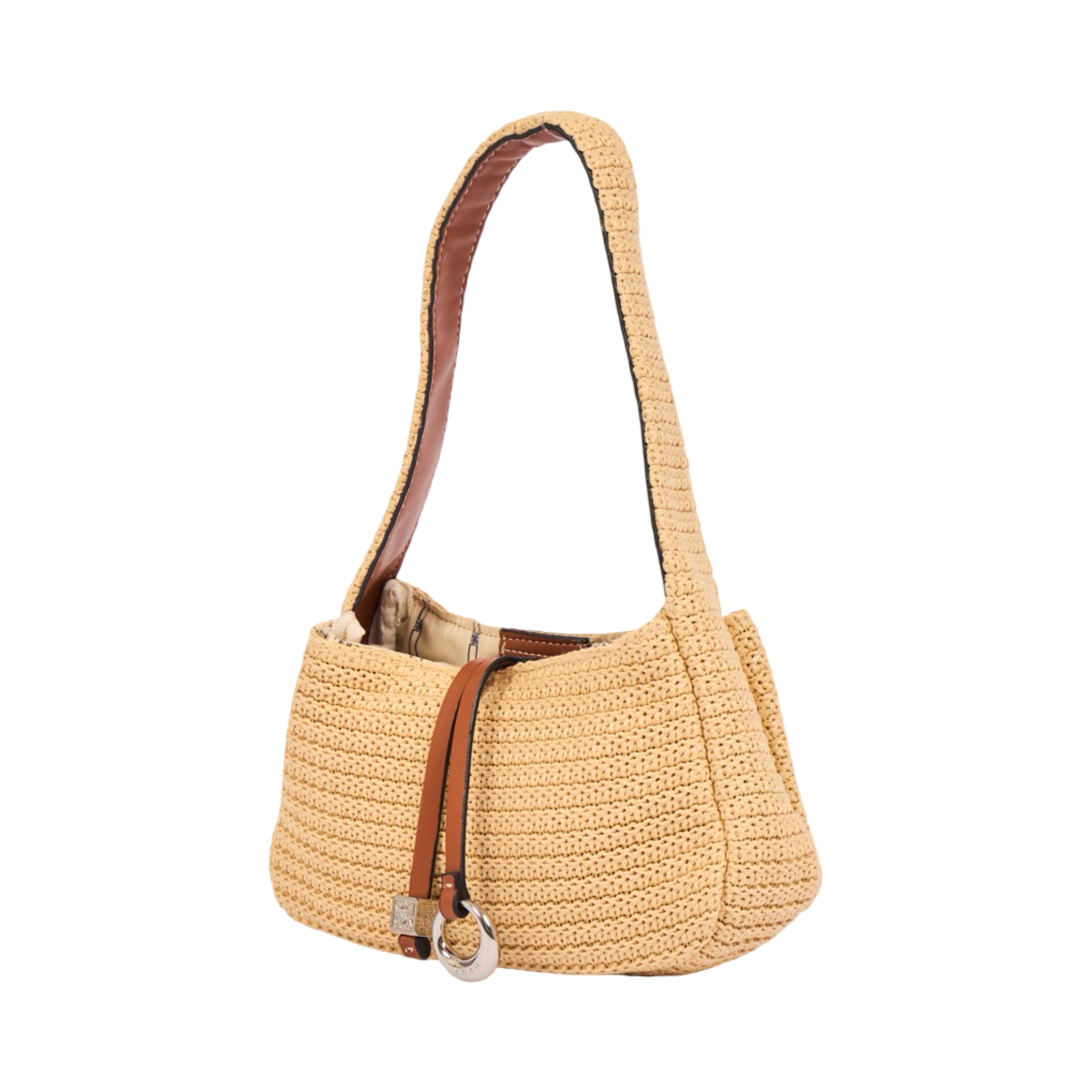 Everyday Earth – Straw Hobo Bag – Brown
