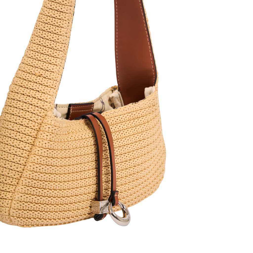 Everyday Earth – Straw Hobo Bag – Brown