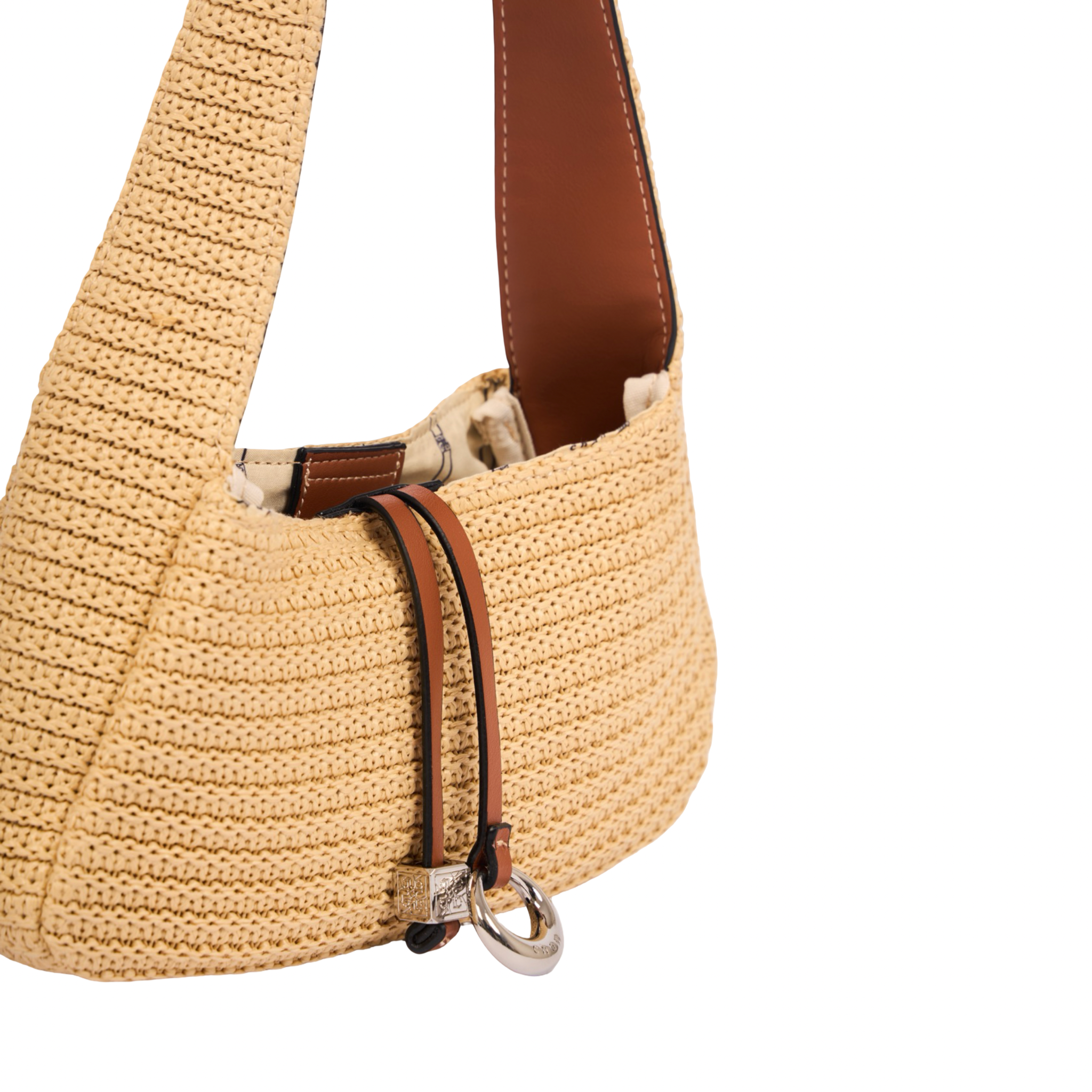 Everyday Earth – Straw Hobo Bag – Brown