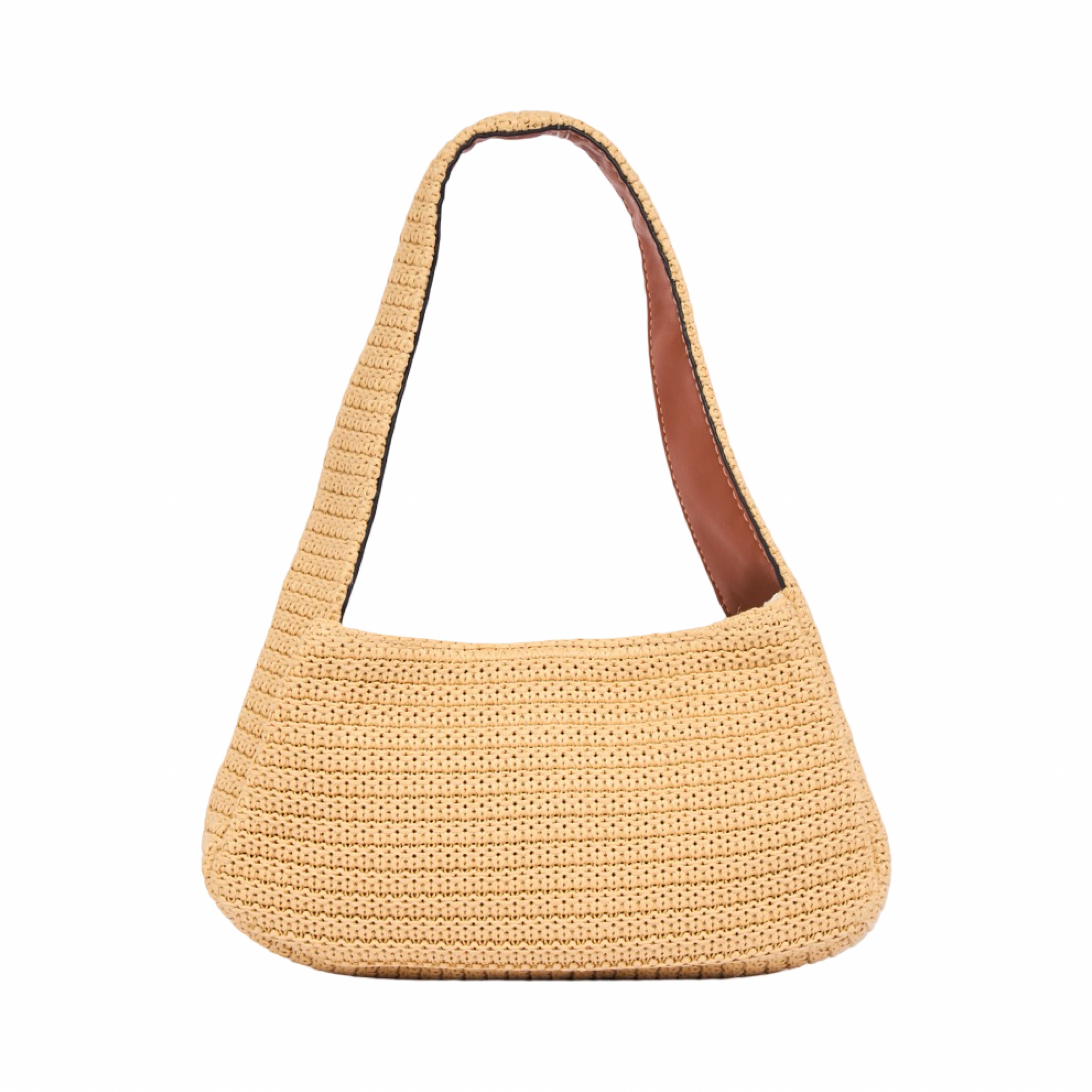 Everyday Earth – Straw Hobo Bag – Brown