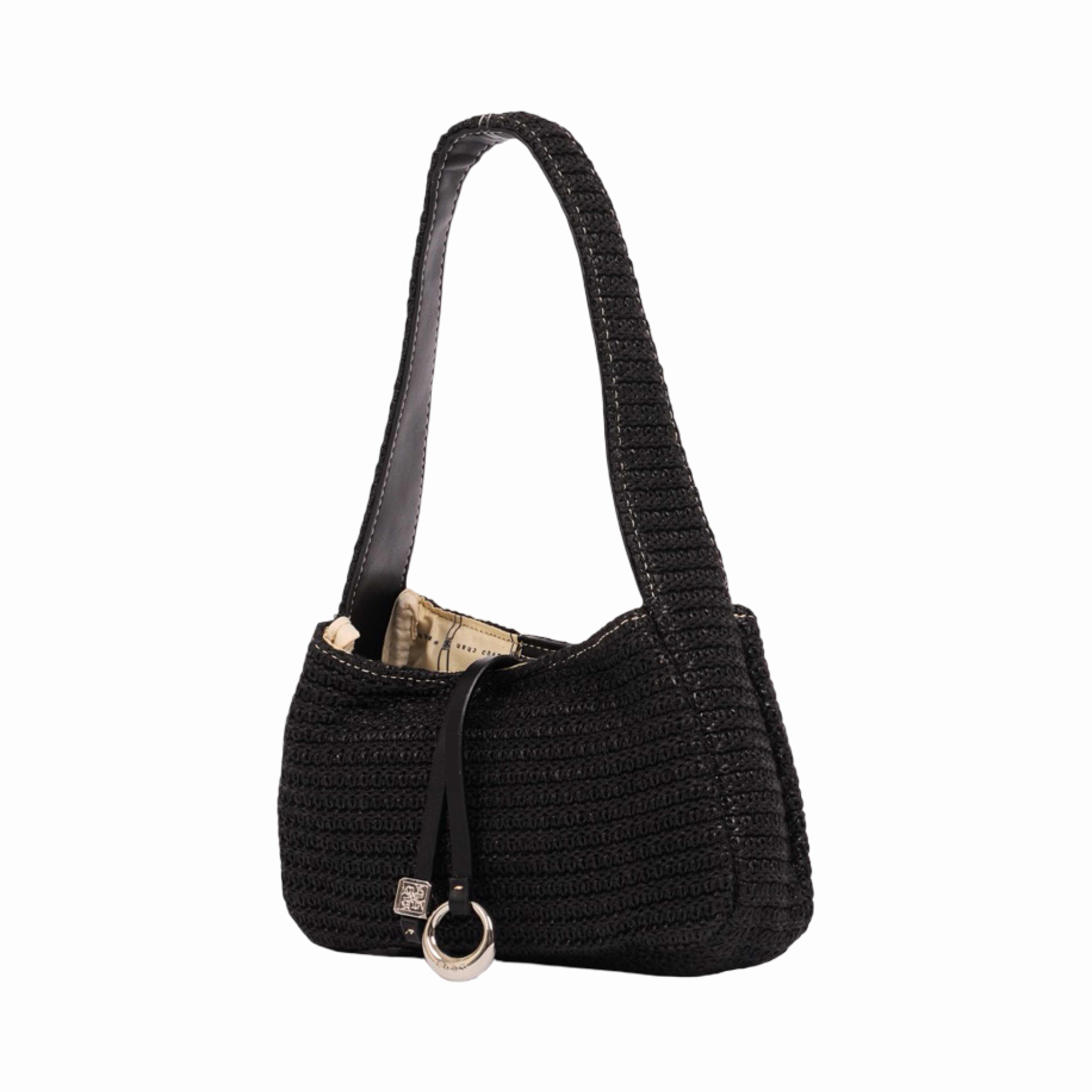 Everyday Earth – Straw Hobo Bag – Black