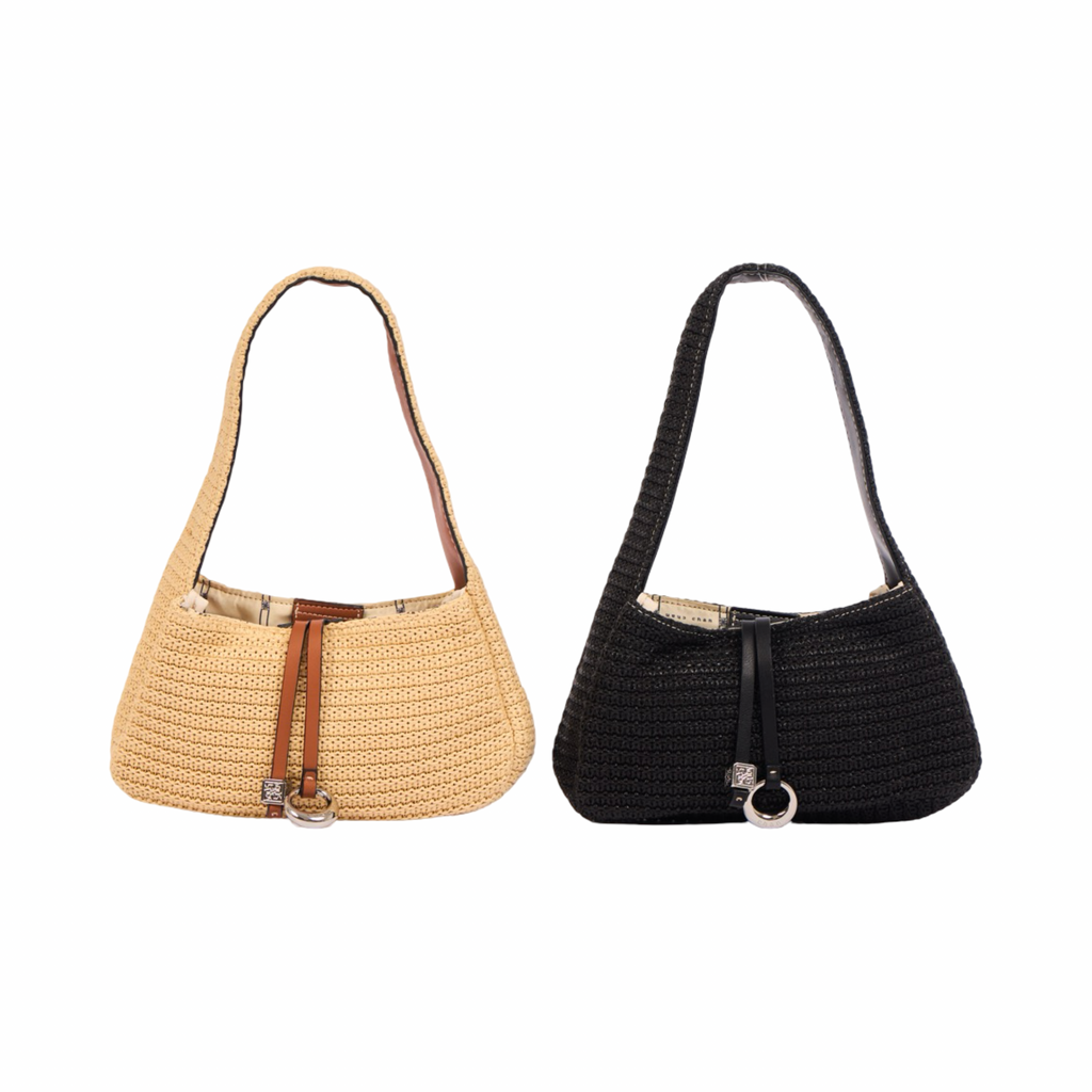 Everyday Earth – Straw Hobo Bag – Brown