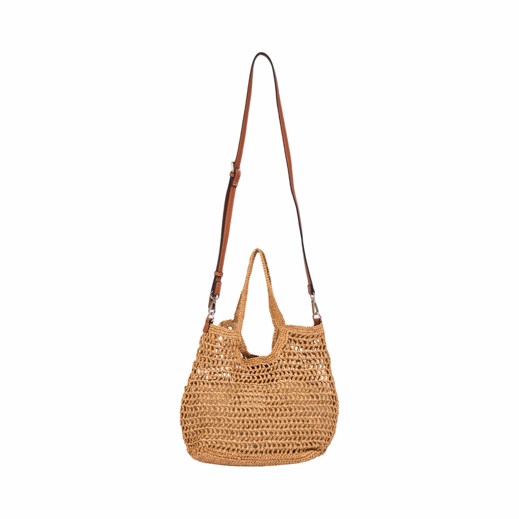 Everyday Earth – Straw Tote Bag – Brown