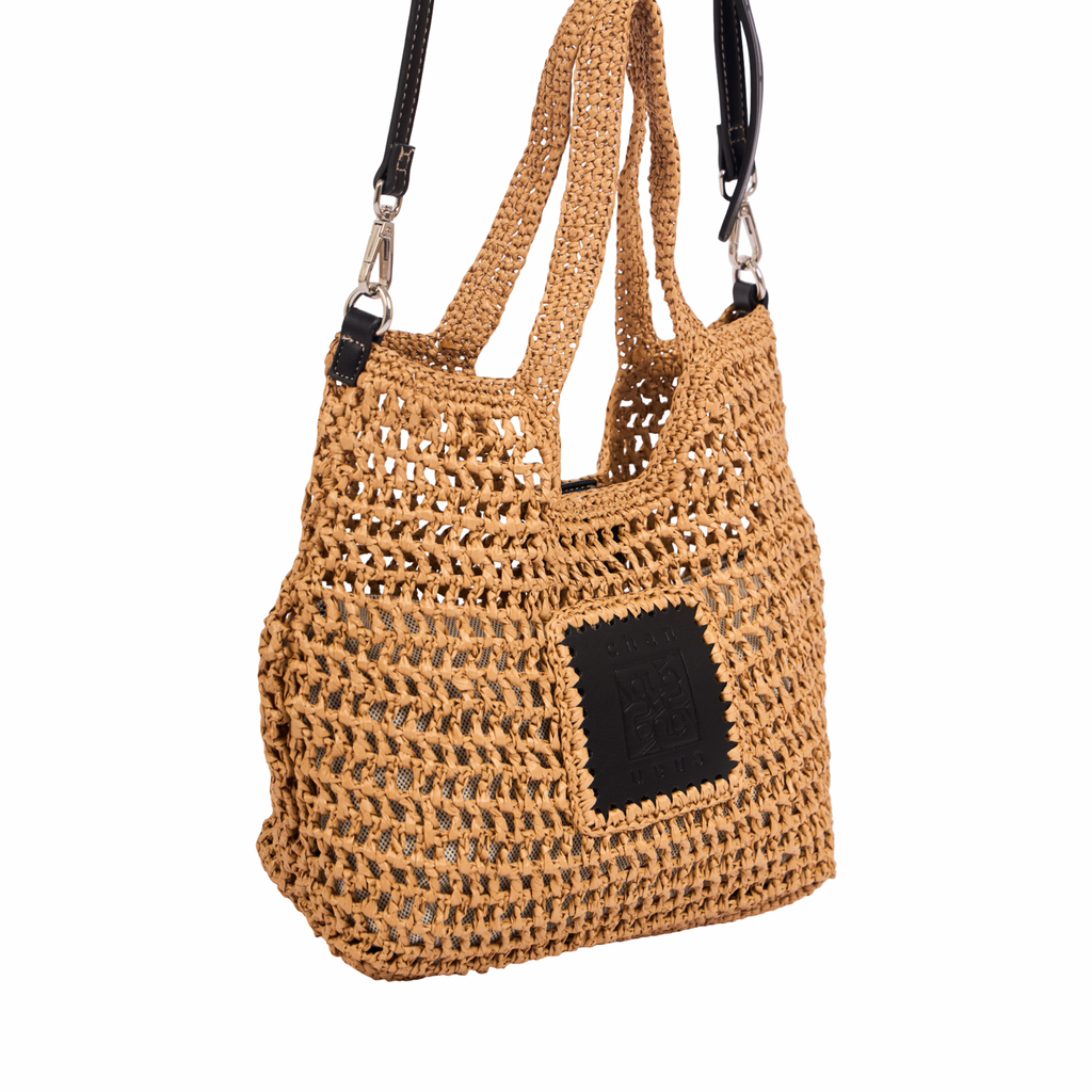 Everyday Earth – Straw Tote Bag – Black