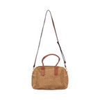 Artisan Vovage – Straw Boston Shoulder Bag M – Brown