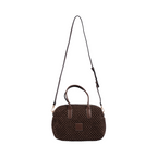Artisan Vovage – Straw Boston Shoulder Bag M – Mocha