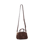 Artisan Vovage – Straw Mini Boston Crossbody S – Mocha