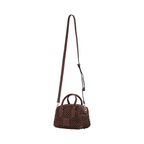 Artisan Vovage – Straw Mini Boston Crossbody S – Mocha