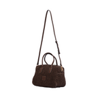 Artisan Vovage – Straw Boston Shoulder Bag M – Mocha