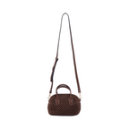 Artisan Vovage – Straw Mini Boston Crossbody S – Mocha